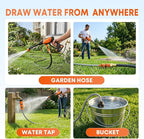 Portable Cordless Pressure Washer, Battery Powered Power Washer Car Wash Gun with 6-in-1 Nozzle & Foam Cannon, Handheld High Pressure Cleaner for Car, Driveway, Patio, Garden, RV