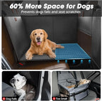FURTIME XL Dog Car Seat, Upgraded PU Leather Back Seat Extender with Hard Bottom, Waterproof Pet Car Seat Cover for Large Medium Sized Dog, Pet Hammock for Cars, SUVs, Trucks