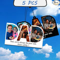 5-500pcs Custom Air Fresheners with Picture, Double Sided Car Air Freshener with 20 Scents, Personalized Gifts for Valentine's Day Birthday Anniversary (DAD)
