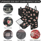 Femuar Dog Car Seat Cover, Waterproof Nonslip Pet Seat Cover for Back Seat with Storage Pockets Mesh Visual Window, Heavy Duty Scratchproof Pet Dog Seat Cover Hammock for Cars Trucks and SUVs