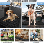 Dog Bed for Truck Back Seat Non-Slip, Truck Dog Bed Soft and Comfortable, Back Seat Pet Bed Mat for Travel, Pet Car Blanket for Backseat Extender and Seat Covers Black 59”X27.5”