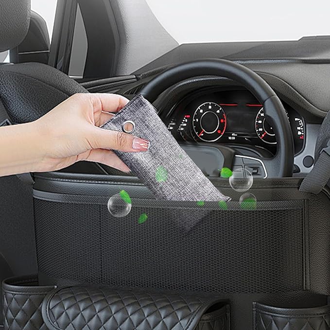 Closet Deodorizer Activated Charcoal Odor Absorber Natural Bamboo Air Purifying Bags Air Freshener for Home Closet Car Office 70g