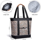 Insulated Cooler Bag Reusable Grocery Tote Bags Transport Large Lunch Box for Women