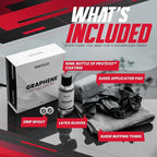 Graphene Ceramic Coating for Cars 50ML | Complete Ceramic Car Coating Kit [PRO] | Invisible & Hydrophobic Nano Auto Coating for Car Paint, Plastic Trim, Wheels, Windshield Glass, & Headlights
