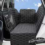 Dog Seat Covers for Tesla Model Y,Dog Hammock for Tesla with Side Flaps, 100% Waterproof Tesla Model Y Dog Accessories with Mesh Window & Headrest Protector Easy Clean up Pet Car Seat Cover