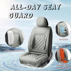 Fit HRV Car Seat Covers Compatible with Honda HRV 2016-2025 2026, Premium Leather Breathable, Wear Resistant, Airbag Compatible, All-Weather Protection & Full Coverage, Full Set Gray