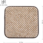 LACDL Beaded Car Seat Covers for Cars, Cooling Bead Seat Cover for Trucks & SUVs - Auto Ventilated Seat Cooler Pad, Natural Wood Breathable Beads - Sweat Protector for Summer, Burlywood