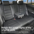 Lolcar Rav4 Hybrid Car Seat Covers Custom Fit for 2019 2020 2021 2022 2023 2024 2025 Toyota Rav4 Hybrid Model Only LE,XLE,XLE Premium,Limited,Woodland Edition, 5 Seats Full seat,Faux Leather(Black)