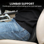 Car Seat Cushion - Memory Foam Car Seat Pad - Sciatica & Lower Back Pain Relief - Car Seat Cushions for Driving - Road Trip Essentials for Drivers(Black)