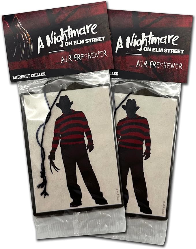 Elektroplate Officially Licensed Freddy Krueger Nightmare on Elm Street Automotive Air Fresheners for Vehicles | Midnight Chiller Scent (6-Pack) | Made in the USA