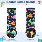 COOLBEBE Car Seat Straps Shoulder Pads for Baby Kids, Super Soft Seat Belt Covers for All Car Seats/Pushchair/Stroller/High Chair, Dinosaur Style, Polyester Material