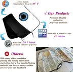 eygeufg Windshield Shade, Car Sun Shade for Front Windshield（Eyes-Black，Large）