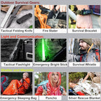 [New Upgrade] First Aid Kit, Survival Gear Outdoor Tactical Gear Set First Aid Kits Military Grade Molle System for Camper Travel Hunting Hiking and Adventures