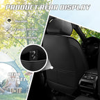 Car Seat Covers Fit for Infiniti g37 2000-2026, Stylish Sport Seat Covers, Waterproof Wear-Resistant Premium Nappa Leather Car Seat Cover.(2 Pcs Front/Black White)
