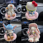 Car Air Freshener Vent Clip with Light Used for Jelly Cat Car Seat,Have A Seat Compatible with Fuggler Accessories (Battery Type-Pink)