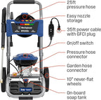 Westinghouse WPX3200e Electric Pressure Washer, 3200 Max PSI and 1.76 Max GPM, Induction Motor, Onboard Soap Tank, Spray Gun and Wand, 5 Nozzle Set, for Cars/Fences/Driveways/Homes/Patios/Furniture