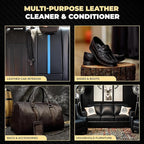 Nexgen Car Leather Cleaner and Conditioner Set - Quick Spray Car Seat Conditioner and Leather Restorer - Gentle Liquid Formula, Multi-Purpose Cleaner for Cars, Couch, Boots, Purses, and More
