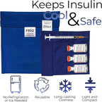 FRIO Cooling Wallet - Insulin Cooler for 45+ Hours of Stress Free On The Go - Blue - Small