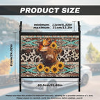 NDISTIN Highland Cow Car Ceiling Cargo Net Pocket Zip Up Car Ceiling Storage Net with Adjustable Buckle Southwest Aztec Car Roof Seat Organizer Keeps Car Interior Tidy