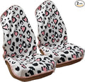 Car Seat Cover Protector Front Seats,for Gym Workout,Running,Swimming,Beach and Hiking,Waterproof Sweat Towel Bucket Seat Covers for Cars SUV Trucks (Leopard Print, 2Pcs)