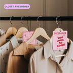 Cute Pink Car Air Freshener, Coquette Pink Bow Lucky 8 Ball Cherry Ace Card Air Freshener Hanging 3 Pcs for Cars Closet Drawer or Books, Girly Preppy Car Accessories Mirror Decor for Women