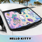 Hello Kitty Car Windshield Sun Shade - Officially Licensed Sanrio Cute Car Accessories for Women - Hello Kitty Accessories Sunshade for Front Windshield - Summer Sunshield Cars Window Shades
