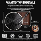 WOCOCN Customized Photo Car Air Freshener, Double-Sided Record Player Design, Unique Turntable Vinyl Shape,Meaning Gifts for Dad, Mom, Friends, Colleagues（9pcs） (Black)