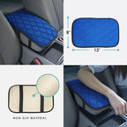 FH Group Neosupreme Blue Diamond Pattern Center Console Pad – Water-Resistant Armrest Cover Protector for Cars, SUVs & Trucks