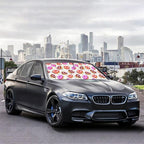 CHILL·TEK Funny Animal Car Windshield Sun Shade Umbrella, Cute Donuts Car Sun Shade Umbrella, Block UV Rays Heat Foldable Windshield Umbrella Sun Visor Protector - Keep Vehicle Cool for Cars SUV
