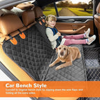 URPOWER Dog Car Seat Cover for Pets 100% Waterproof Seat Cover Hammock 600D Heavy Duty Scratch Proof Nonslip Durable Soft Back Seat Covers for Cars Trucks and SUVs