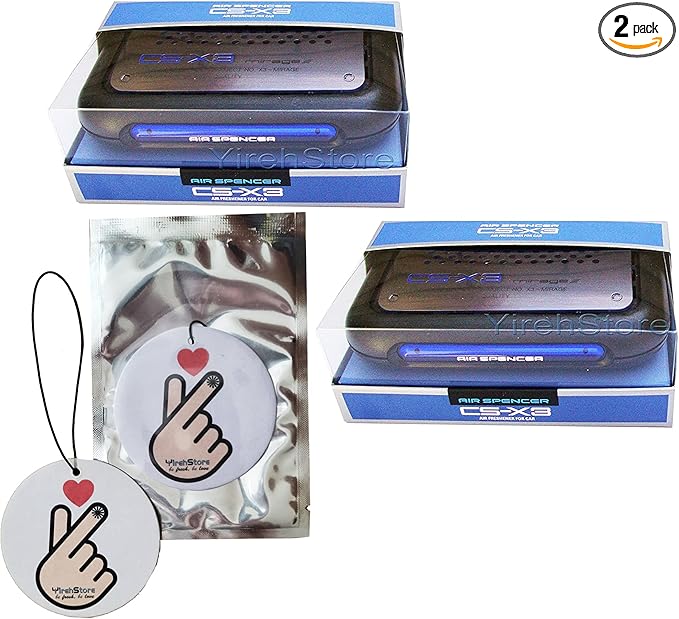YirehStore Air Freshener CSX3 CS-X3 Squash Air Spencer Freshener 2 Unit Cases (H4) Eikosha Japan Car Freshener