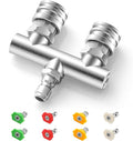 Dual Pressure Washer Tips, 2-in-1 Pressure Washing Nozzle Tips, Power Washer Dual Nozzles with 8PCS Power Washing Spray Nozzle (0, 15, 25, 40 Degree), 1/4" Quick Connect, 5000 PSI