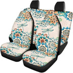 KEIAHUAN Boho Mandala Dragonfly Car Seat Cover for Women Universal Non-Slip Car Seat Protector Front/Rear Seat Cover Fits for Truck SUV Sedan Van