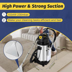 40L/11Gal Commercial Carpet Cleaner, 3 in 1 Multi-Purpose Floor Cleaning Machine Heavy Duty Extractor Vacuum Washing Machine, 1049W Powerful Sofa Curtain Carpet Cleaning Machine