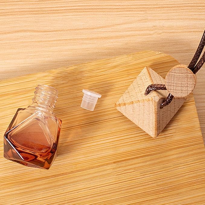 8ml Car Air Freshener Pendant Diffuser Hanging Perfume Bottle Car Interior Ornament Perfume Essential Oil Jar