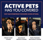 Active Pets Black XL Dog Car Hammock Back Seat Cover, Waterproof Backseat Cover Protector for Truck Bench Rear of Sedans or SUVs, Essential Pet Supplies Vacuum or Wipe Clean, Machine Washable
