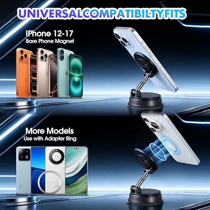 Car Phone Holder for Magsafe with Car Air Freshener, Long Lasting Scent - Auto Accessories,360° Adjustable Cars Phones Mount, Phone Holders for Your Car for iPhone 17 Pro Max 16 15 14 13