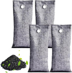 Closet Deodorizer Activated Charcoal Odor Absorber Natural Bamboo Air Purifying Bags Air Freshener for Home Closet Car Office 70g