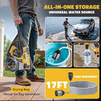 Cordless Pressure Washer Compatible with DeWalt 20V Battery, Ecarke 800 PSI Portable Handheld Power Washer with 6-in-1 Nozzle Foam Cannon for Car Floor Fence Wall Cleaning (Tool only)