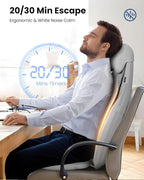 COMFIER Shiatsu Back Massager with Heat, Deep Tissue Kneading Chair Massager with Vibration, 2D/3D Shiatsu Massage Seat Cushion, Full Back Massage Chair Pad