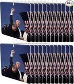 Trump Fight Car Air Freshener, Patriotic Trump Merchandise with Iconic Image, Fresh Linen Scent (24-Pack)
