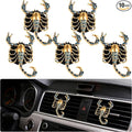 5 PCS ScorpionCar Decor, shiny Freshener Vent ClipsCar Accessories Decoration for Refillable Outlet Diffuser, Universal for Most Cars (Scorpion)