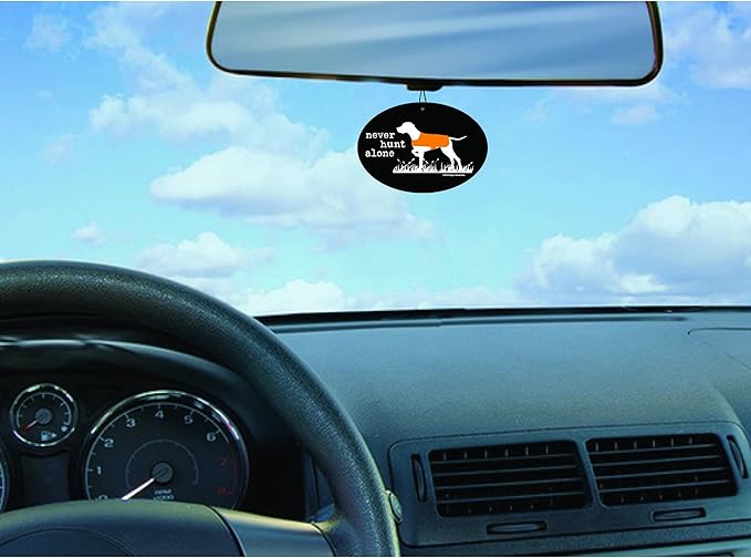 Enjoy It Dog is Good Never Hunt Alone Air Freshener, New Car Scented
