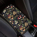 Dreaweet Car Armrest Cover Pad Black Center Console Cover Replacement for Car SUV Truck Sedan,Cute Mushroom Car Accessories for Women Girly