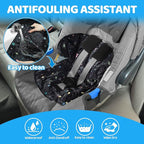 Orzbow Car Seat Cooling Pad with Insulated Bag, Gel Car Seat Cooler Pad for Babies, Toddler, Infant, Portable Cooling Mat for Strollers and Carseats, Keep Baby Cool in Summer, Black