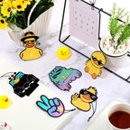 6 Pcs Funny Duck Air Freshener for Christmas Hanging Automotive Air Fresheners Hanging Cute Duck Car Fresheners for Birthday Christmas Festival Gift Supplies