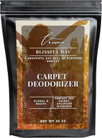 Lapew Blissful Day Carpet Deodorizer Powder - Pet Safe Freshener for Vacuuming | Scented Odor Eliminator for Home | 36 oz