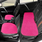 surpassme Comfortable Car Seat Covers Universal Back/Brench Seat Coves for Car Accessories with Storage Pockets, Padded Car Interior Covers for Automotive, SUV, Truck, and Van(Pink)