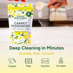 Good Natured Brand | Carpet Deodorizer & Freshener Powder | 47 oz Pet Odor Eliminator for Strong Odor & Pet Urine | Fresh Natural Lemon & Eucalyptus Scent | Safe for Homes with Pets