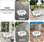 30'' Pressure Washer Surface Cleaner with 4 Wheels - Stainless Steel Surface Cleaner for Pressure Washer Attachment for Concrete, Driveway, Patio, Sidewalk, Deck and Driveways